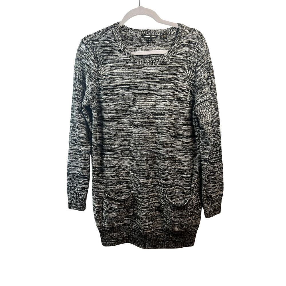 Jeanne Pierre Gray Womens Long Sleeve Sweater Size Large